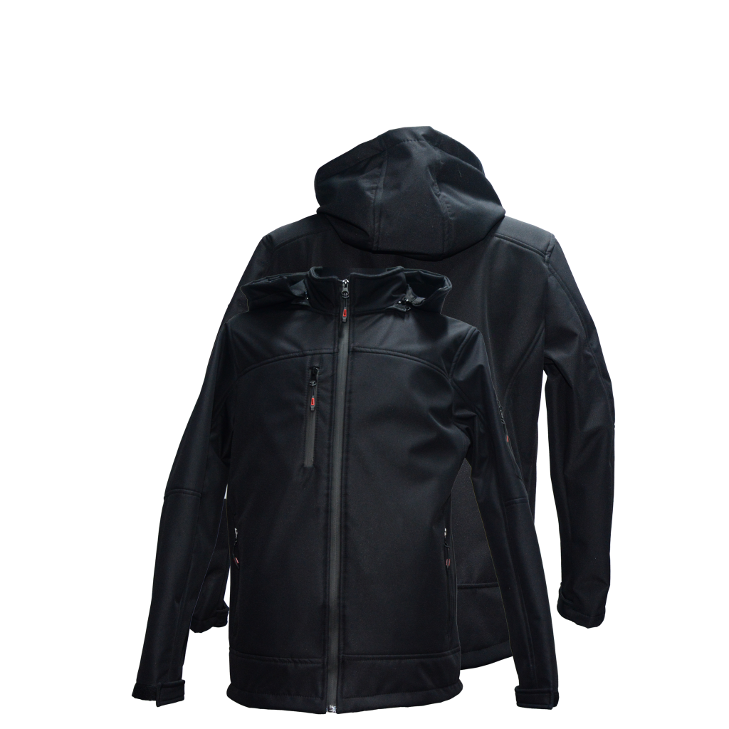 Softshell Mont Kapşonlu Siyah