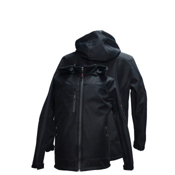 Softshell Mont Kapşonlu Siyah