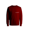 0 Yaka İki İplik Sweat Bordo