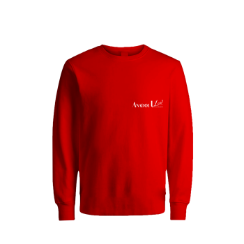 0 Yaka İki İplik Sweat Kırmızı