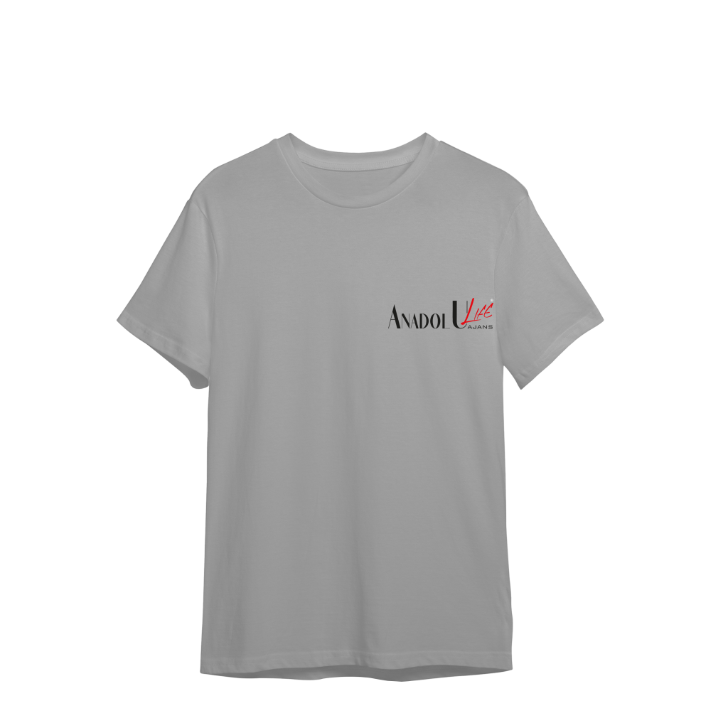 0 Yaka T-Shirt Gri