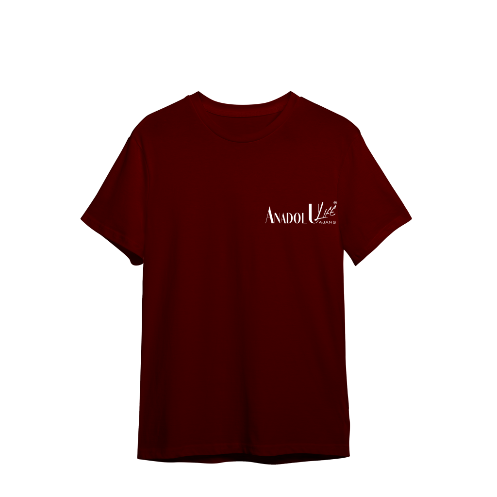0 Yaka T-Shirt Bordo