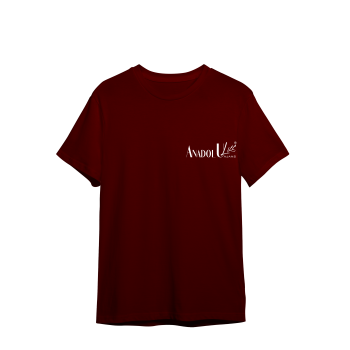 0 Yaka T-Shirt Bordo