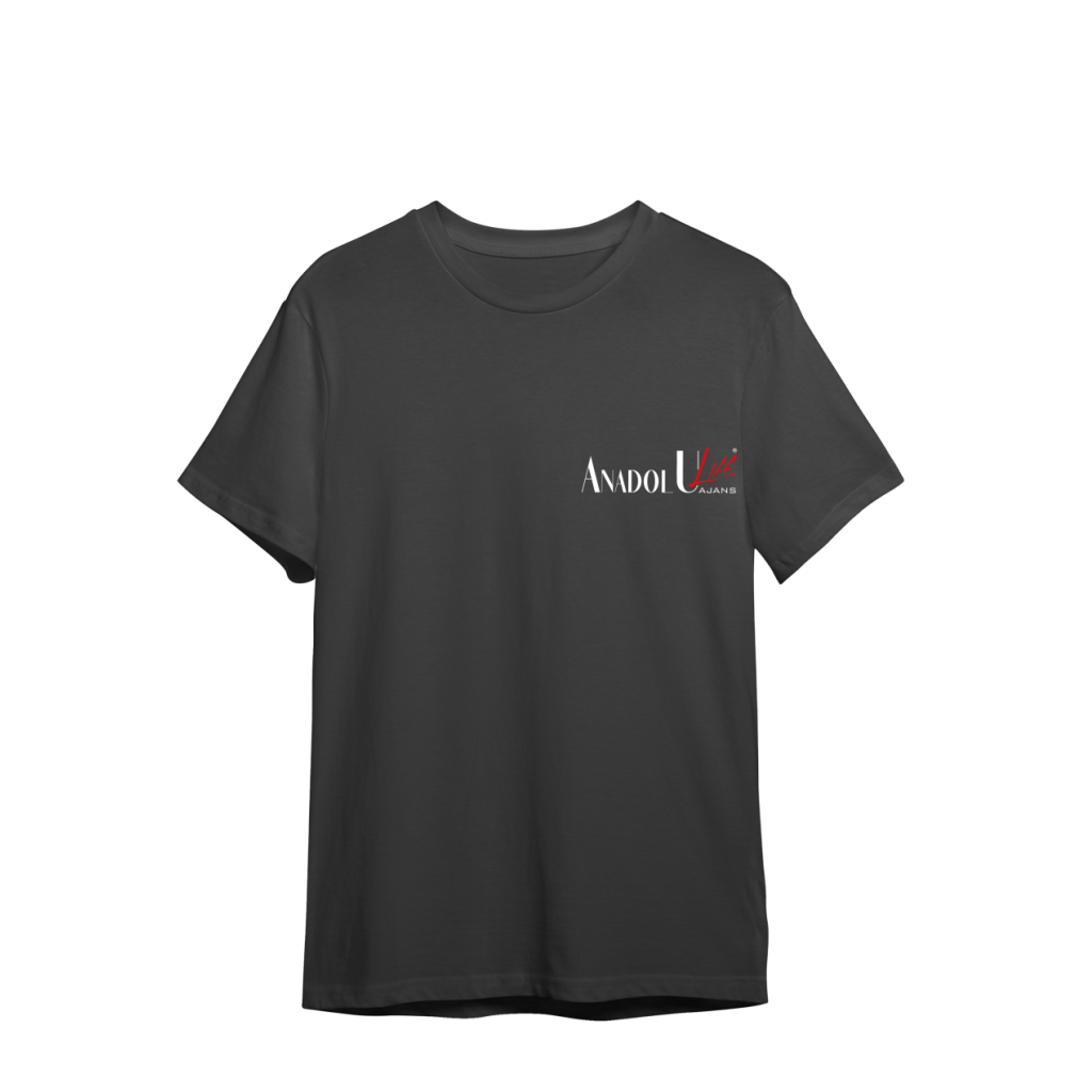 0 Yaka T-Shirt Füme