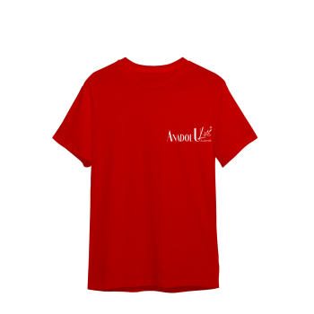 0 Yaka T-Shirt Kırmızı