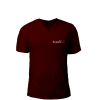 V Yaka T-Shirt Bordo