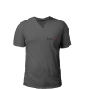 V Yaka T-Shirt Füme